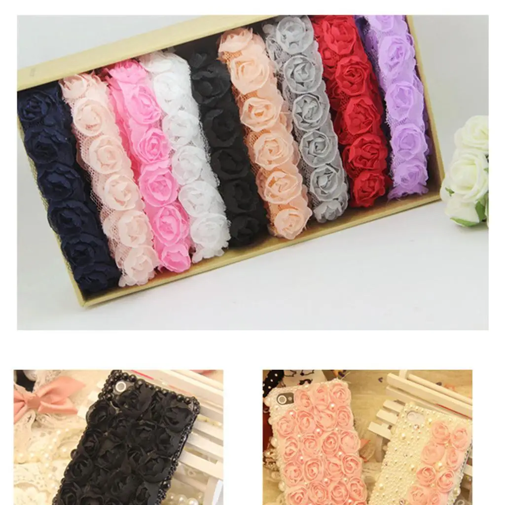 

Charming Chiffon Rose Phone Case Strap Pendant Cute Cell Phone Decoration for Phone Accessories and Ornaments
