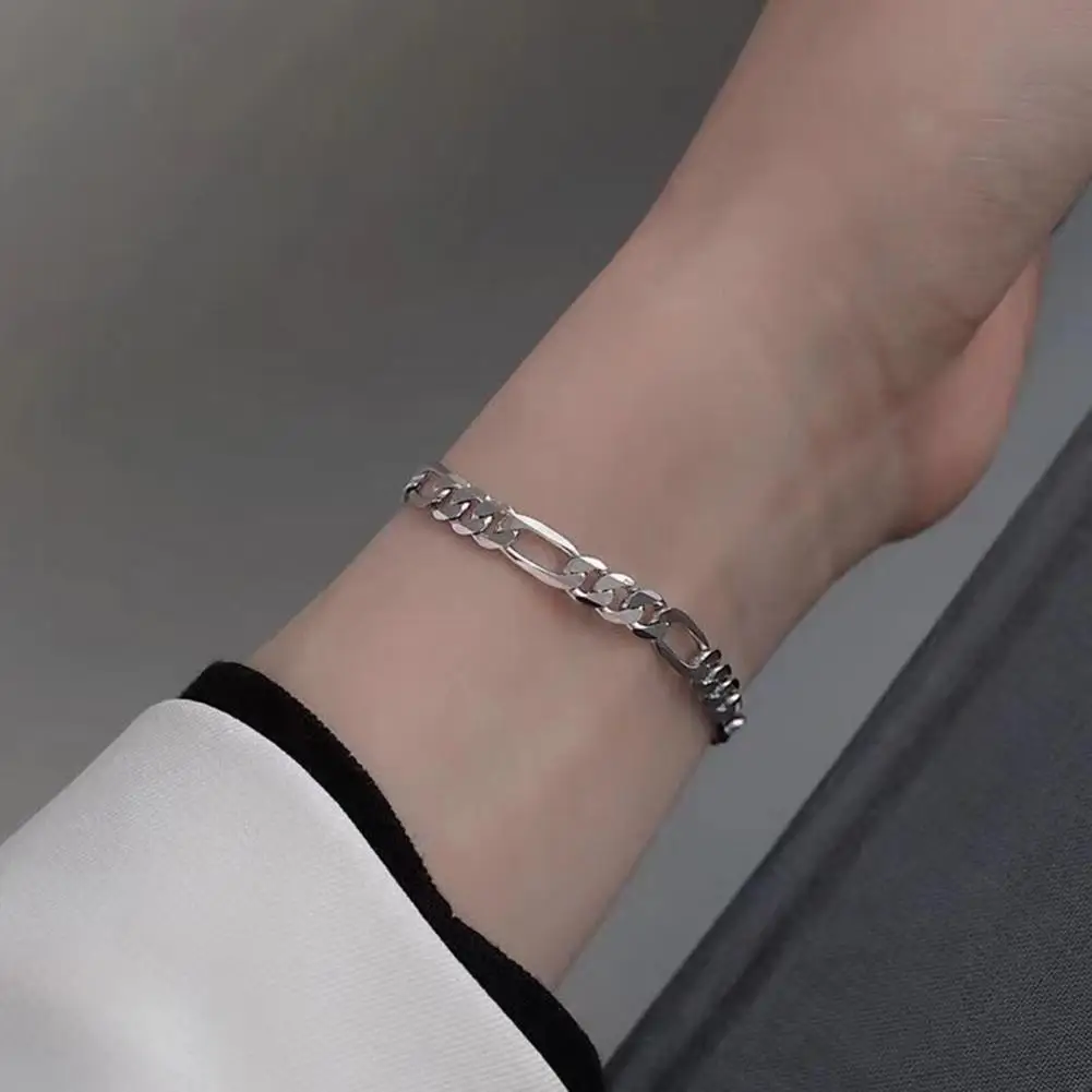 Chain Bracelet For Men Women Cuban Link Chain Bracelet Unisex Alloy Bracelet Jewelry For Daily Wear Party Accessory 체인 팔찌