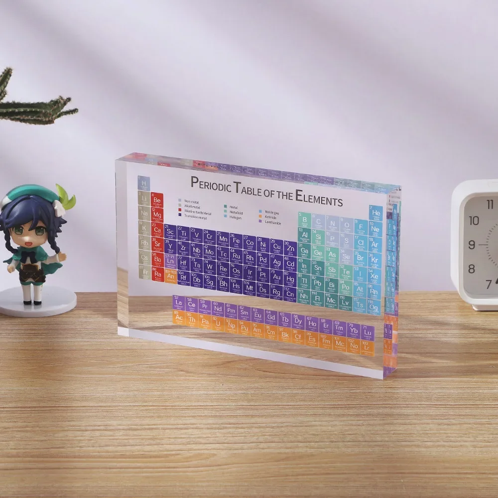 Chemical Element Display Acrylic Periodic Table Display With Elements Picture Children Chemistry Teaching School Home Decoration