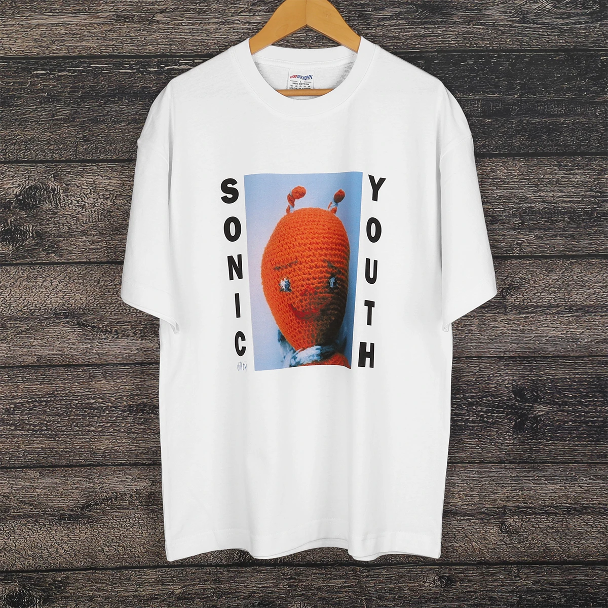 Sonic Youth T-Shirt Dirty Experimental Grunge bAND Pixies White Men\'s Tops Clothes Short Sleeve Cotton Print Tee Shirt For Man