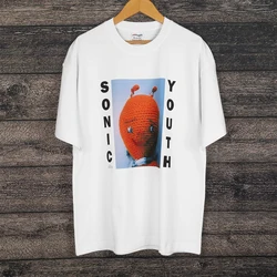 Sonic Youth T-Shirt Dirty Experimental Grunge bAND Pixies White Men's Tops Clothes Short Sleeve Cotton Print Tee Shirt For Man
