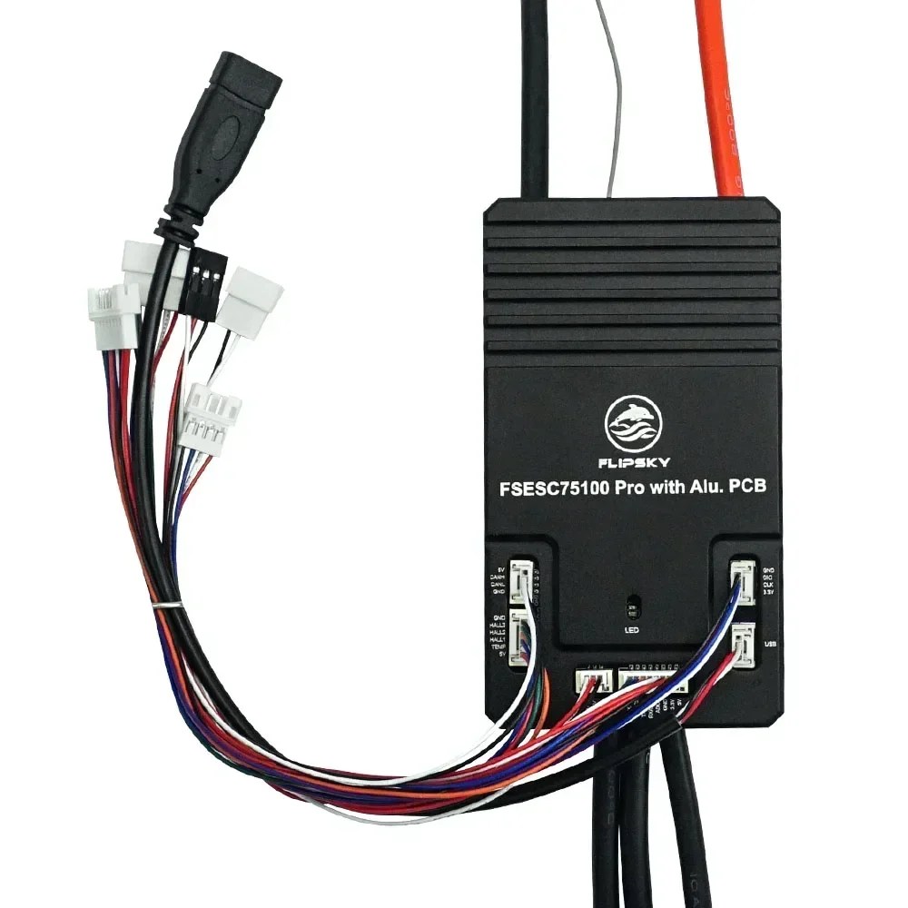 100A 75100 Pro With Aluminum PCB Based On VESC Electric Speed Controller For Skateboard Scooter Longboard Ebike