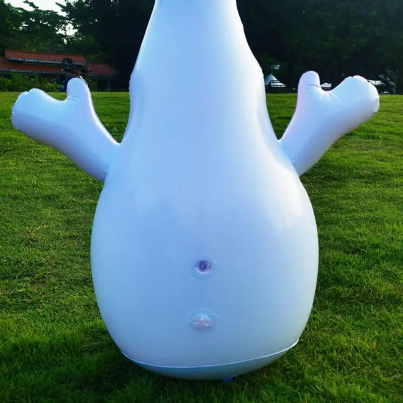 New Christmas Decora Party Garden Decoration 80CM LED Remote Control Light Emitting Inflatable Tumbler Santa Claus Snowman