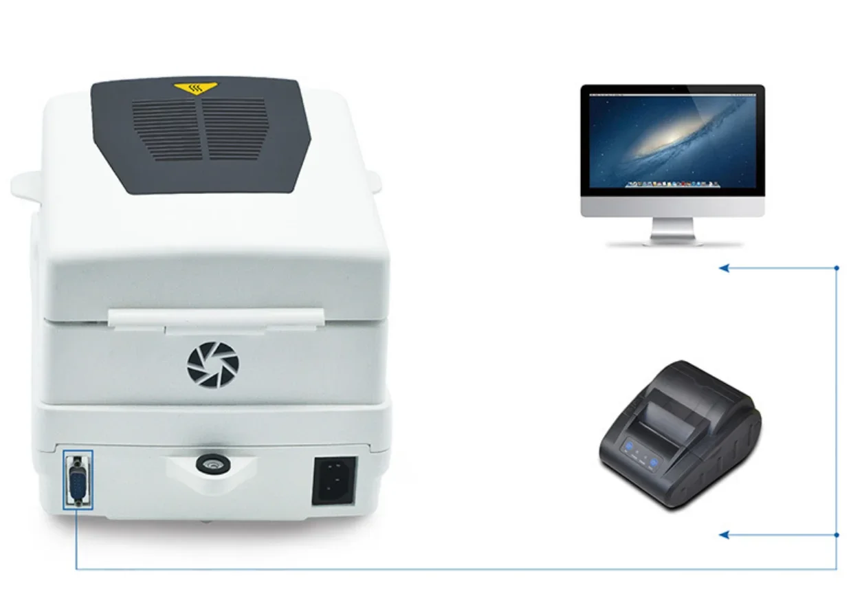 

105 Degree Digital Display Halogen Moisture Analyzer 110g Capacity for Coffee Rice Maize Food LTB-105M