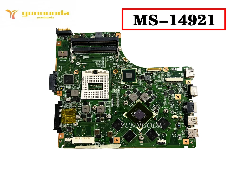 

MS-14921 VER 2.0 For MIS CR40 GE40 CR42 MS-14921 Laptop Motherboard GTX760M 2GB GPU Tested Good