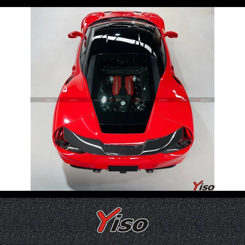 Suitable for 2015-2019 488 Modified encirclement Novitec carbon fiber rear wing Large rear wing GT rear spoiler