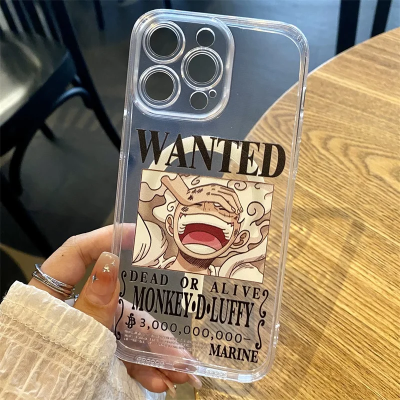 Cute Anime One Piece Soft Phone Case For Magsafe For iPhone 16 15 14 13 12 11 Pro Max Magnetic Wireless Charging Silicone Cover