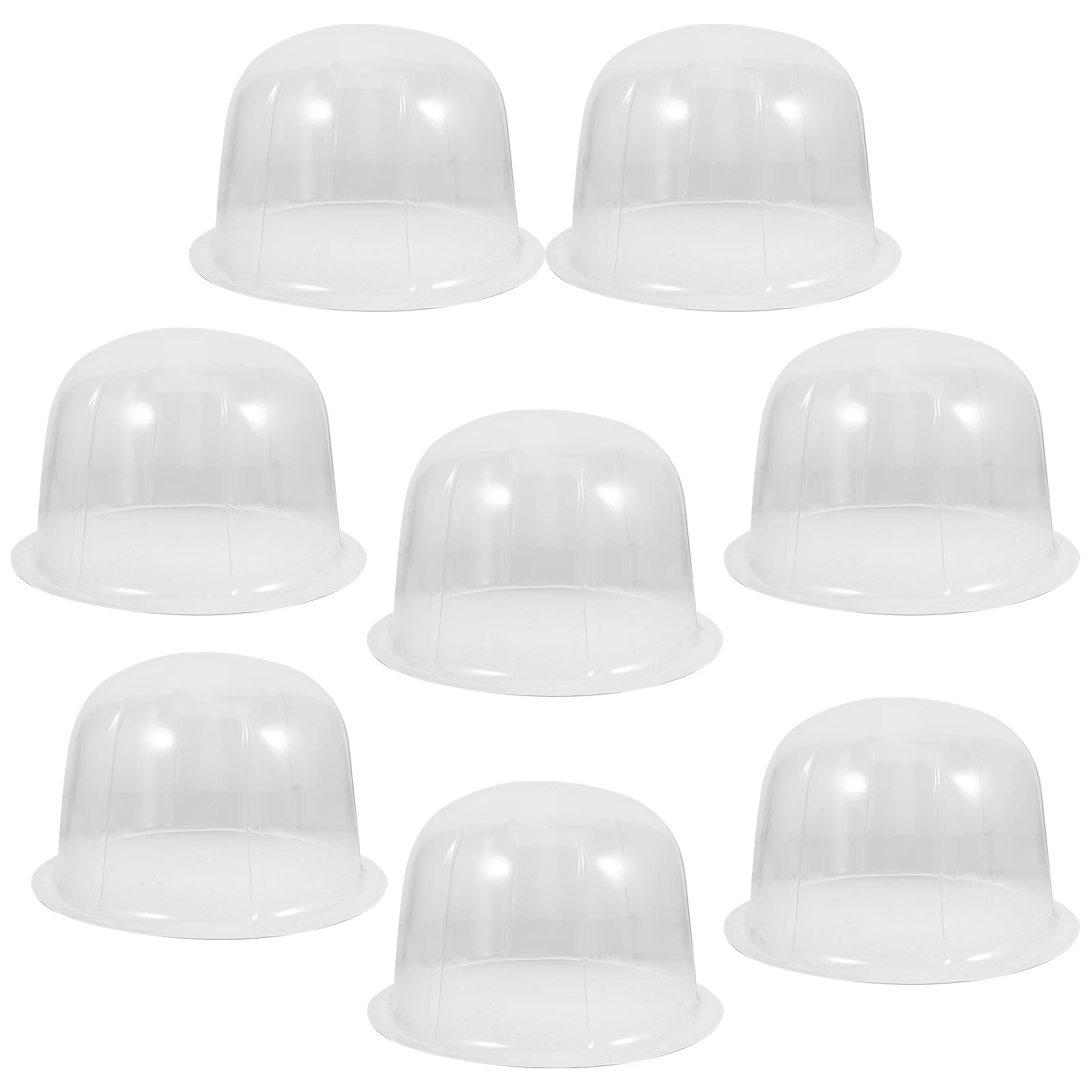 

8 Pcs Round Hat Holders PVC Plastic Cap Lightweight Travel Rack Display Hat ganizer