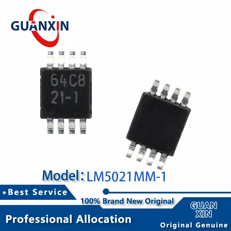 100% New  LM5021MM-1 LM5021MMX-1 VSSOP-8 Marking 21-1 LM5021