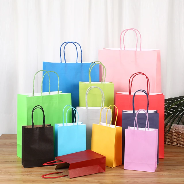 Colored paper bags bulk hotsell