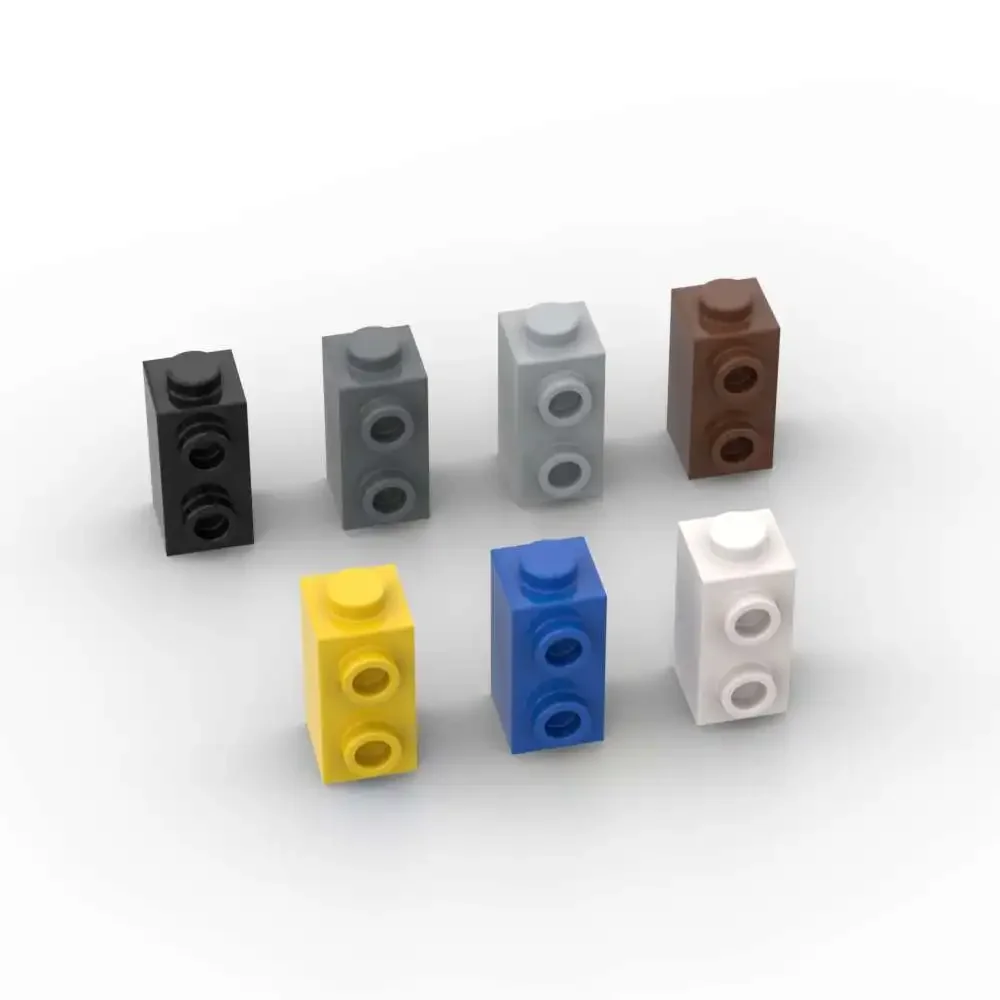 MOC 10PCS 32952 1x1x1 ดัดแปลงอาคารบล็อกชุดStudsด้านข้างอิฐการศึกษาไอเดียDIYของเล่นเด็กวันเกิดเด็กของขวัญ