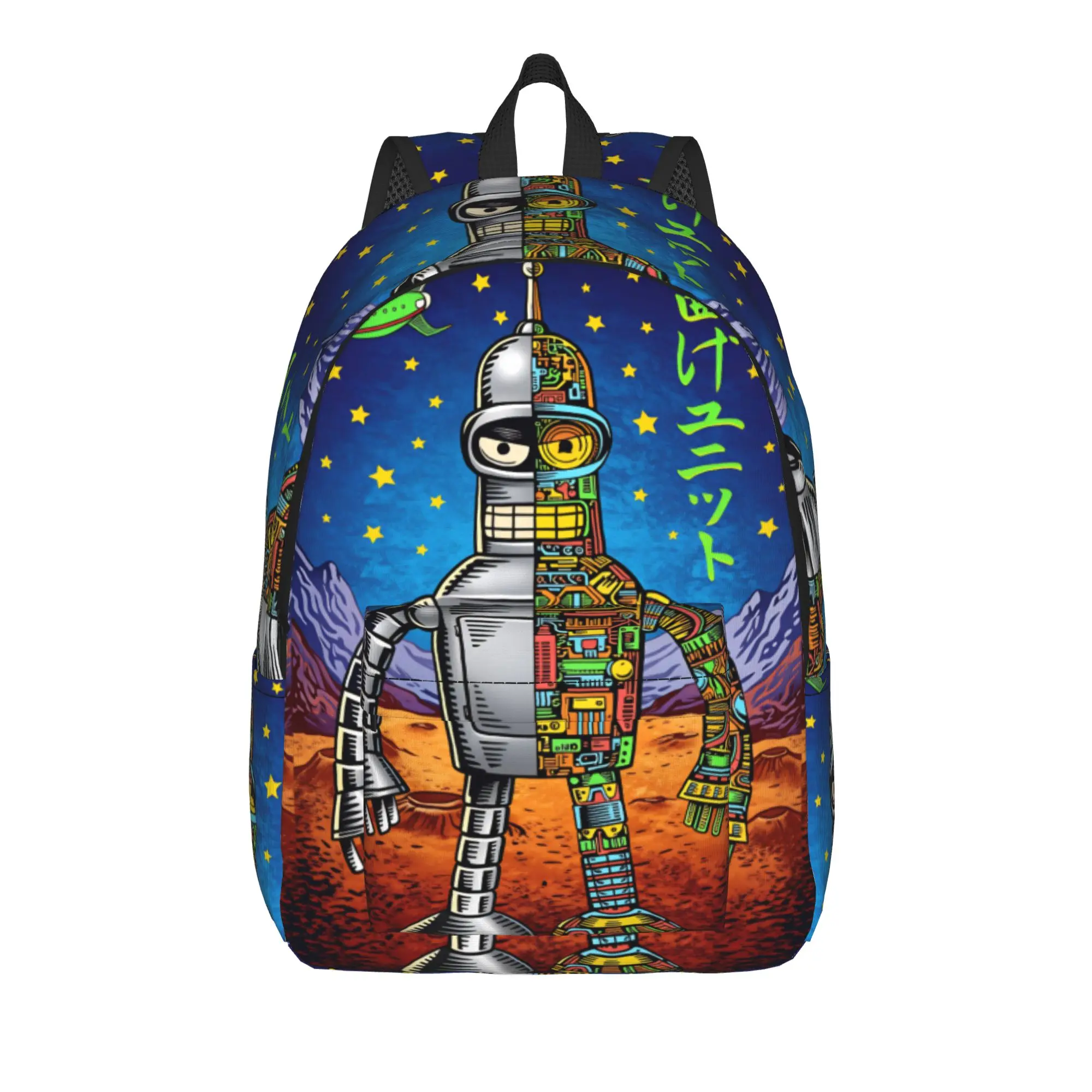 Futuramas Cartoon Comic Backpack  Girl Polyester Travel Backpacks Soft Kawaii School Bags Rucksack