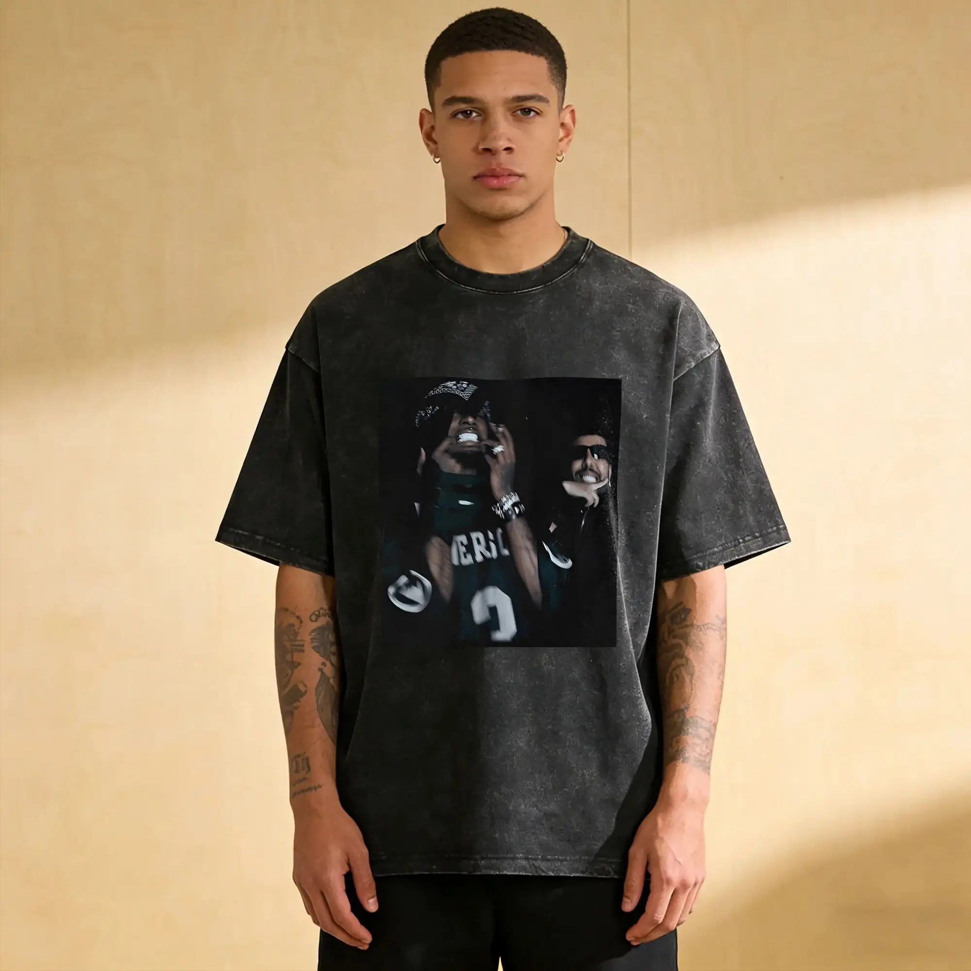 Rapper Playboi Carti T-Shirt  Simple T-Shirts Short Sleeve Y2K Classic Tops Summer Casual O Neck Oversized Tees