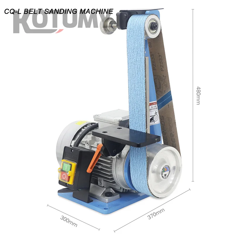 220V DIY Electric Belt Sander Multifunctional Vertical Polishing Grinding Cutter Edges Sharpener Grinder New Condition Motor