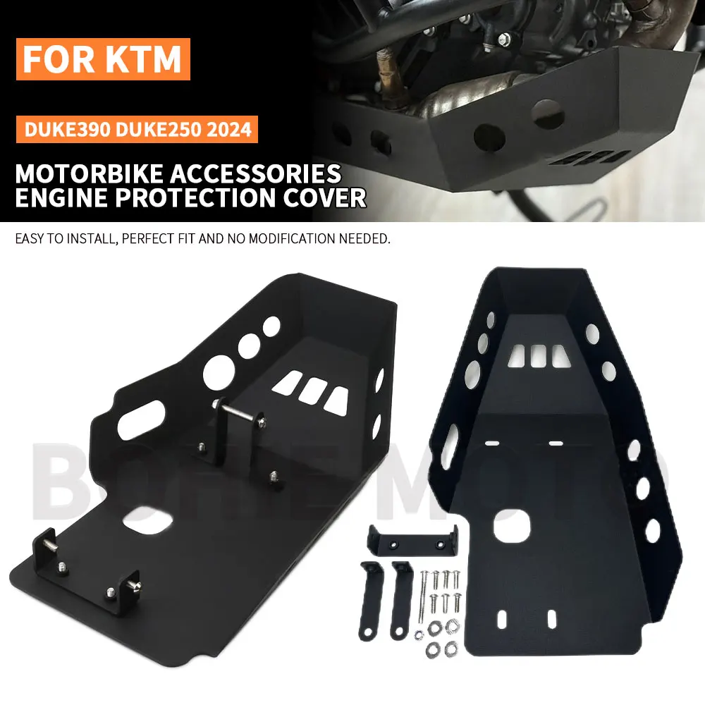 

For KTM DUKE 390 250 For DUKE390 DUKE250 2024 2025 Moto Accessories Engine Guard Protection Cover Base Bash Skid Plate Protector