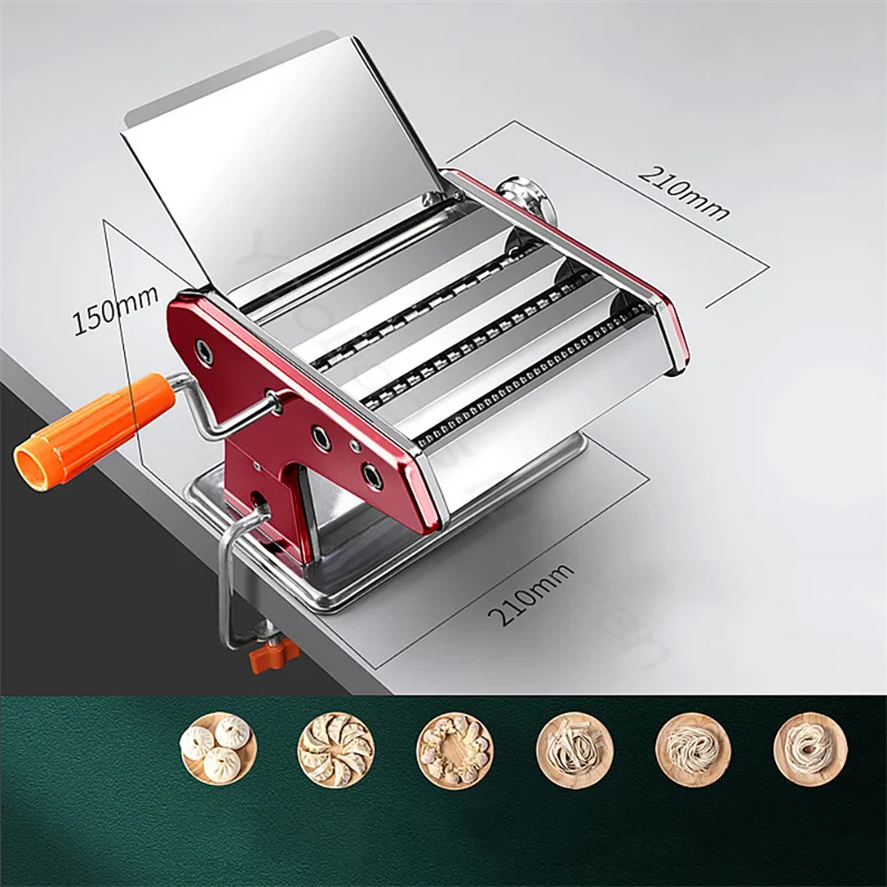 Manual Noodle Machine Stainless Steel Household Noodle Press Pasta Making Machine