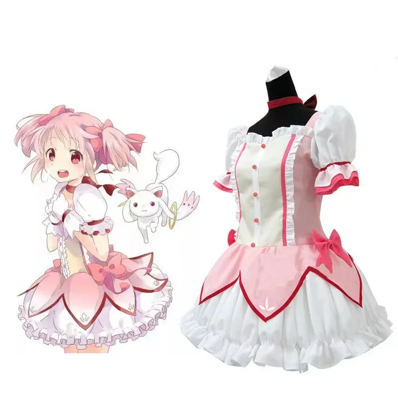 Anime Madoka Magica Cosplay Costumes Dress Puella Magi Halloween Costume for Women Lolita Charm Dress Suit Maid Dress