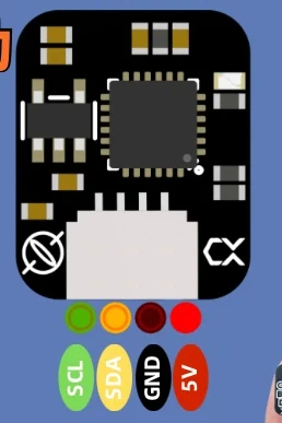 Super mini attitude sensor three-dimensional angle sensor 6DOF three-six-axis accelerometer electronic gyroscope