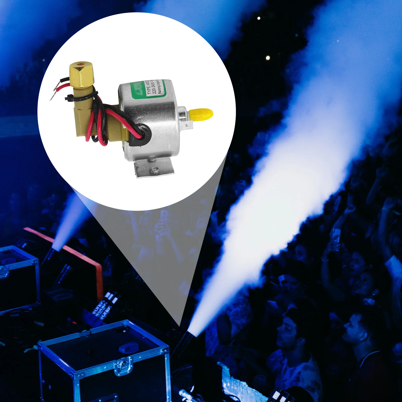 مضخة زيت آلة دخان الضباب، جزء معدات إضاءة المسرح الاحترافية، تصميم قوي، محمول في أي وقت وفي أي مكان