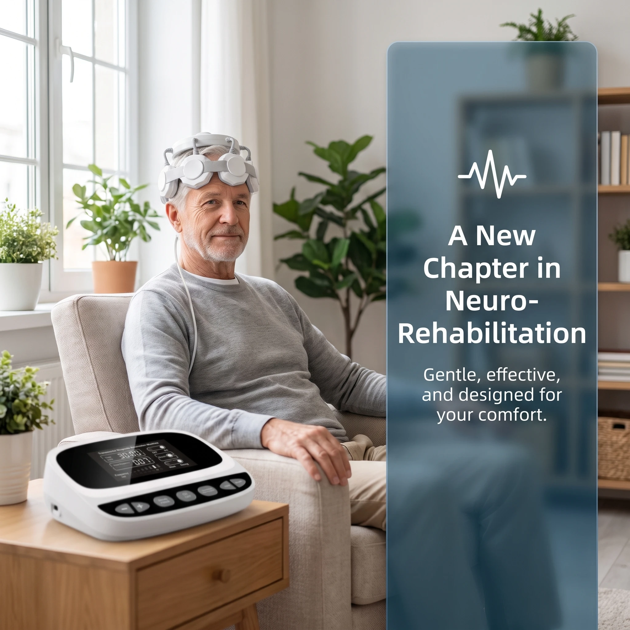 RTMS Non Invasive Transcranial Magnetic Stimulation Device for Parkinson Rehabilitation Brain Recovery Physiotherapy