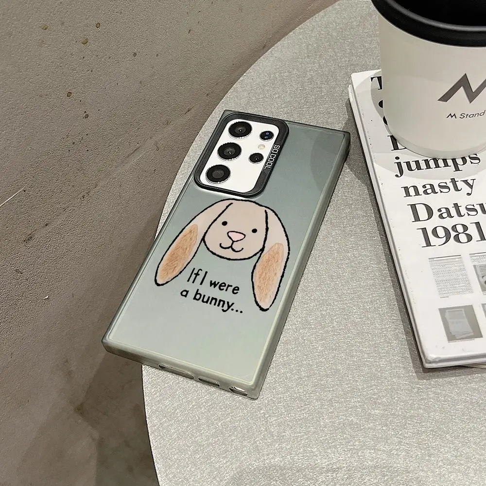 Чехол для телефона Kawaii J-Jellycat для Samsung Galaxy S25 S24 S23 Ultra S22 Plus S20 A55, противоударный защитный чехол IMD