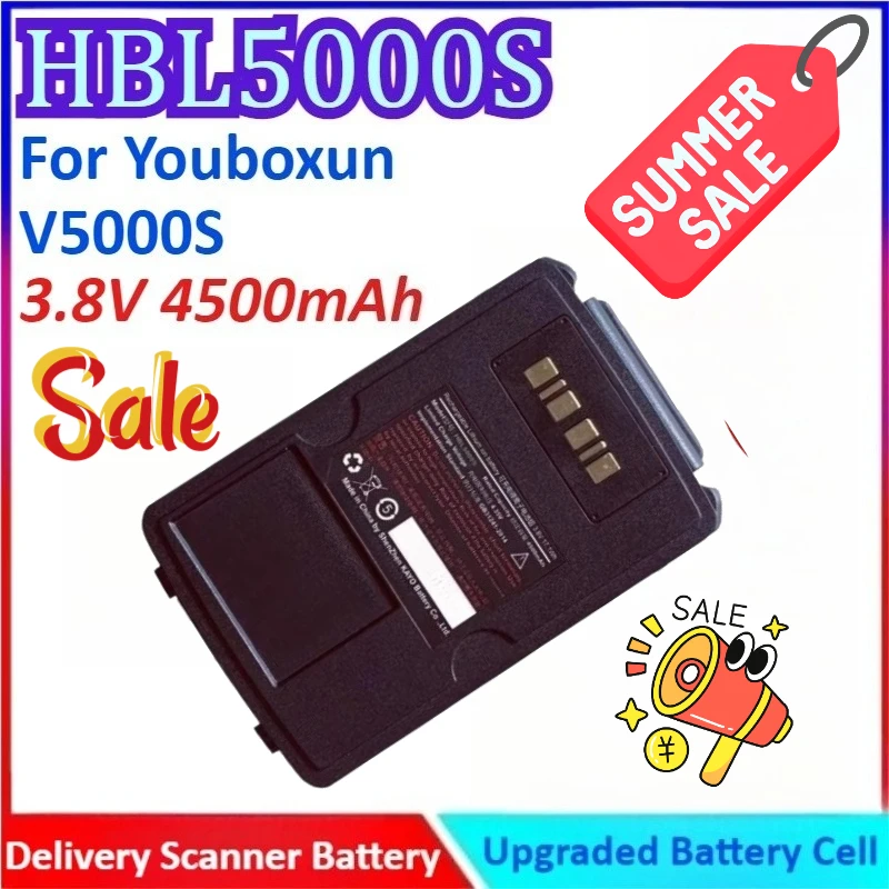 

New 3.8V 4500mAh HBL5000S Delivery Scanner General-purpose Battery for Youboxun V5000S RFID DATA COLLECTION