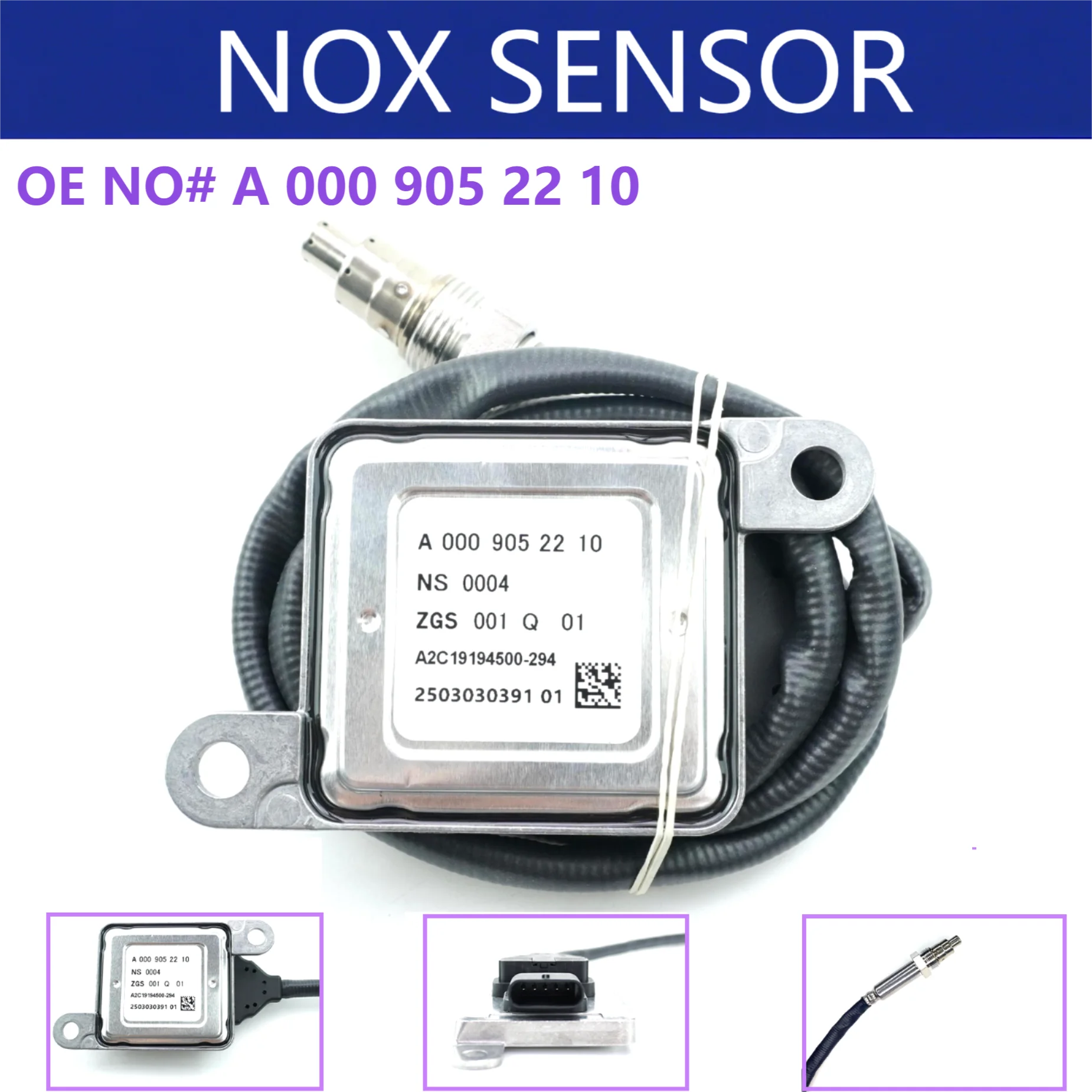 

A0009052210 0009052210 Genuine New Nitrogen Oxide Sensor Nox Sensor for Mercedes-Benz W207 W212 W222 E R S V251 GLK X204 CLS