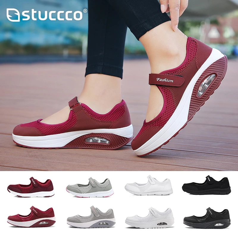 Women Work Shoes Comfortable for Work Womans Flats Shoes Mesh Outdoor Walk Sneakers Platform Loafers Women Nursing Shoes Female