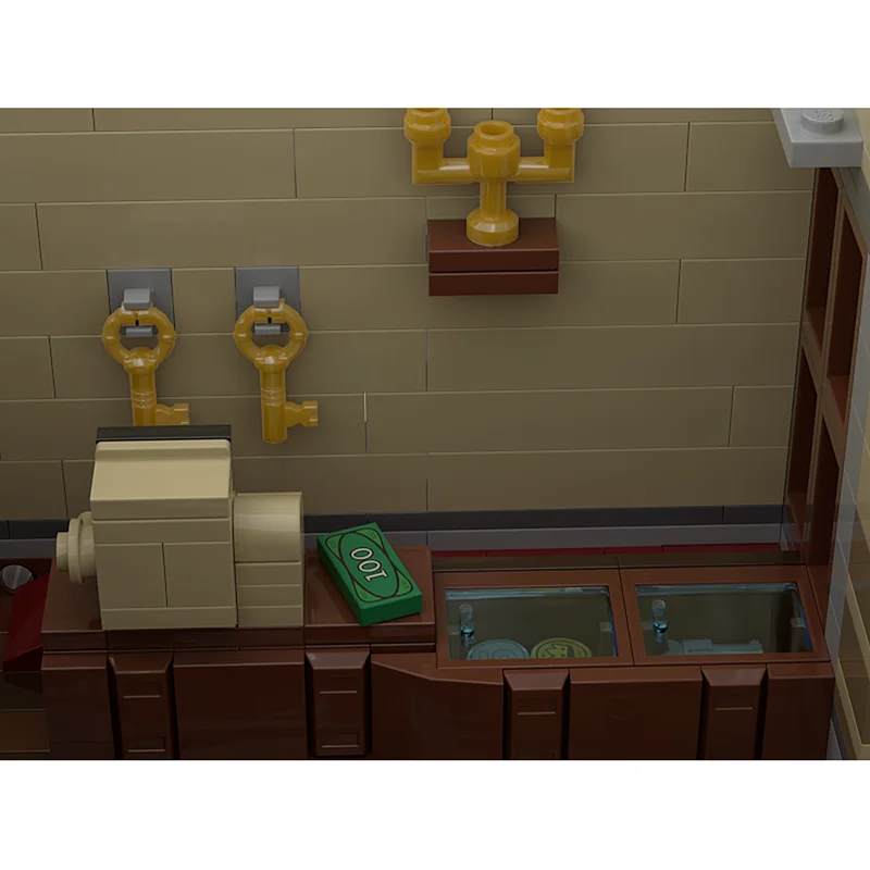 نموذج بناء المدينة المعيارية Moc متجر وحدات عتيقة # 10 كتل تكنولوجيا هدايا بناء لعبة عيد الميلاد DIY #6