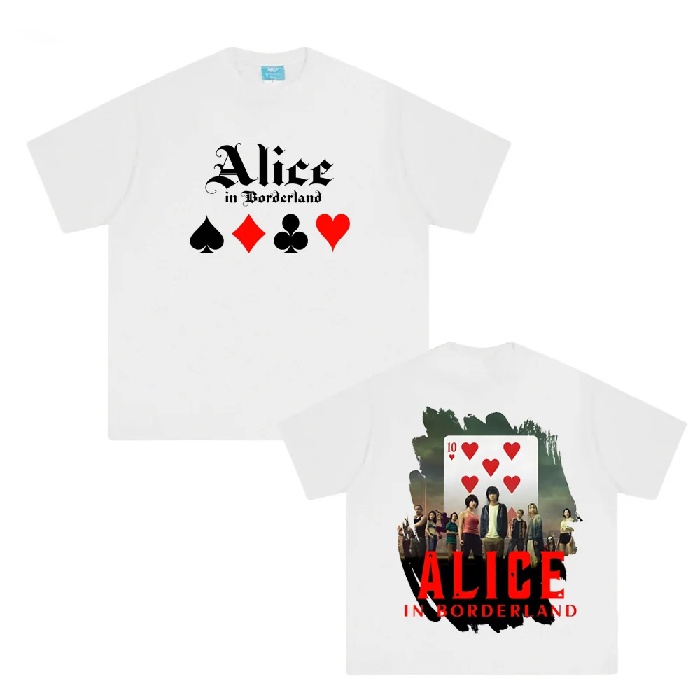 

Alice in Borderland 3 Season Tops Summer new style High Quality Tee-shirt Short Sleeve 100%Cotton Retro Unisex short sleeve