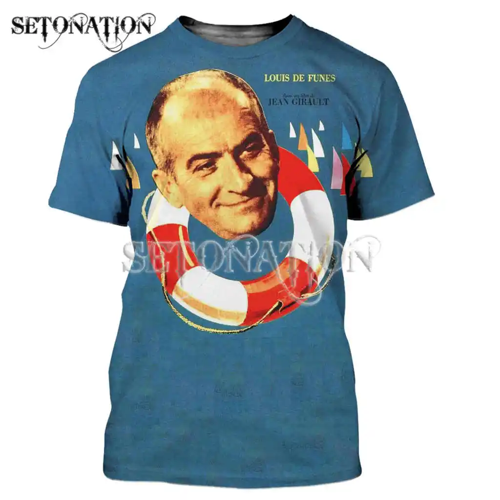 Louis De Funes men women New fashion cool 3D printed t-shirts Harajuku style tshirt streetwear summer tops