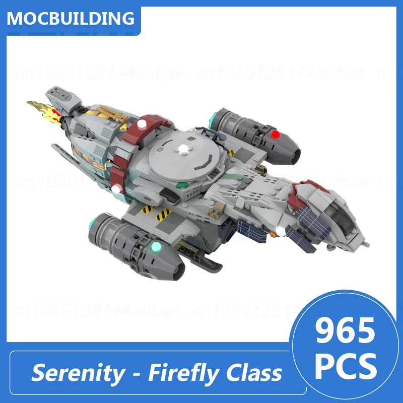 Serenity Firefly Class Transport 1/240 Scale Model Moc Building Blocks Diy Assemble Bricks Educational Creative Toys Gift 965PCS