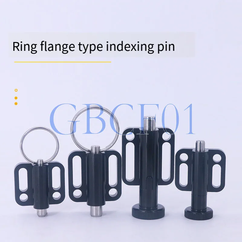 Flanged Knob Plunger Pull Ring Indexing Plunger GN417 Spring Lock Pin Self-Locking Reset 4/5/6/8 Self-locking locating Pin
