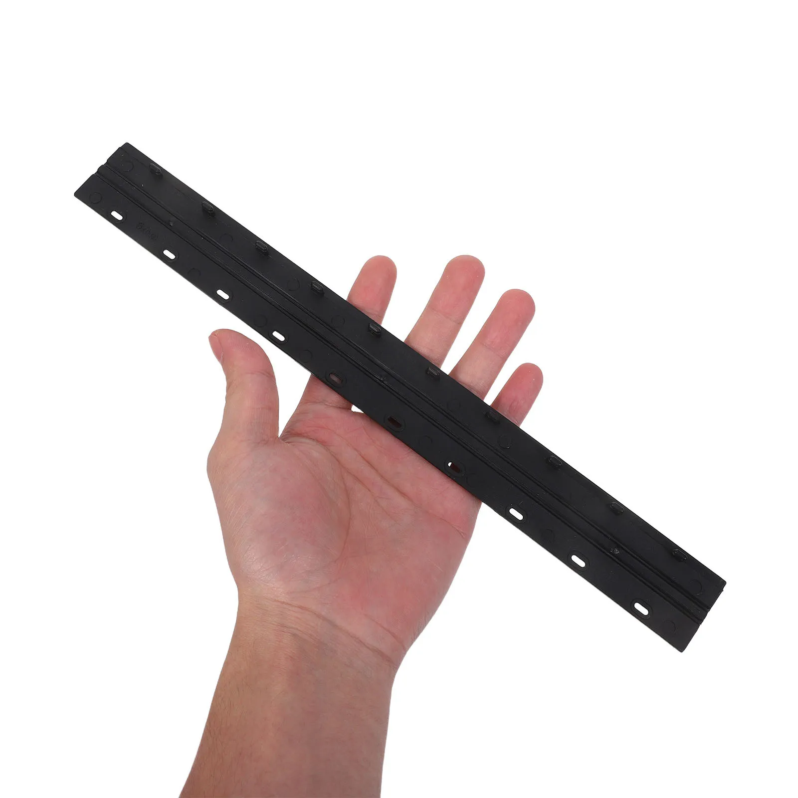 100pcs Plastic Bars 11.8X1.4X0.4 Inch For Paper Files Organizer Slide Grip File Clips Office Document Binding Strips Report