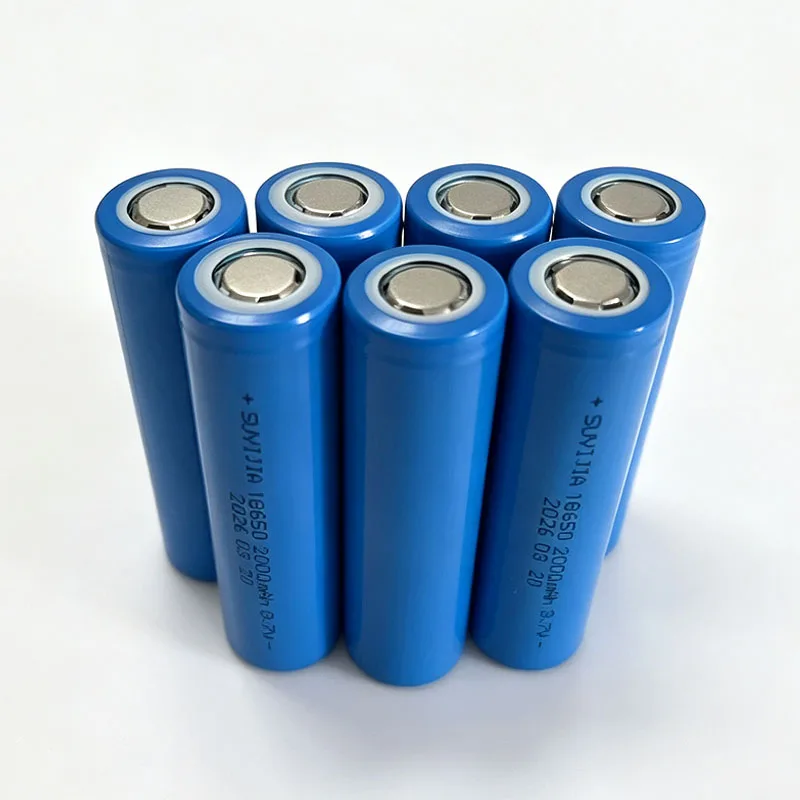 3.7V 2000mAh 100% Original Power Li-ion Battery 18650 Rechargeable Toy Tools Battery +USB Charger
