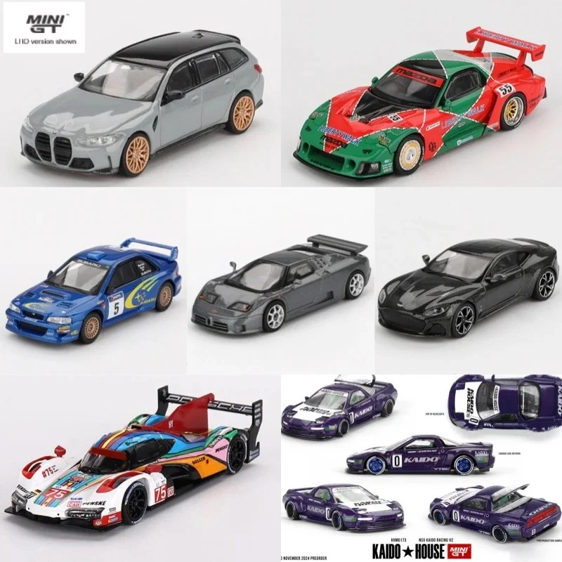 MINI GT 1:64 LBWK LB-Super 787B M3 Impreza WRC 1999 EB110 DBS 007 Automodell aus Druckgusslegierung, Sammlerstück für Erwachsene.