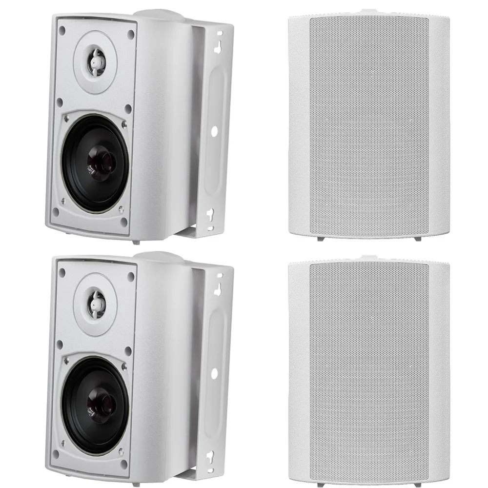 

Herdio 4'' 400W Outdoor Speakers Bluetooth With Superior Stereo Dome Tweeter Indoor-Outdoor Patio Waterproof Wall Mount System