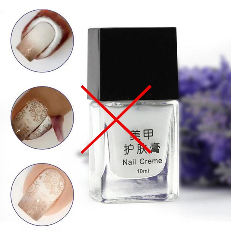 Anti-Overloop Gemakkelijk Te Verwijderen 6 Kleuren Rotzooi-Vrije Nail Art Nagelbeschermer Vingerbescherming Best Beoordeelde U-Vorm Lekkage-Proof 18*9*1Cm