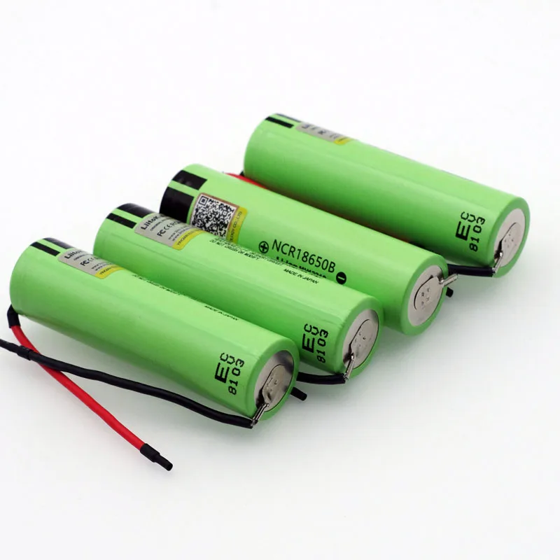 LiitoKala oryginalny NCR18650B 3.7 V 3400 mAh 18650 akumulator litowo-jonowy spawanie kabel z żelem krzemionkowym DIY baterie