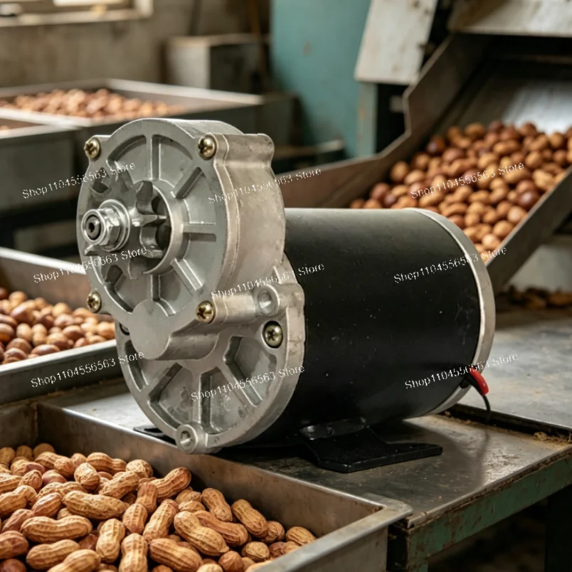 12V24V500W fried chestnuts, dried peanuts, DC motor 200 rpm, large torque, fertilization motor