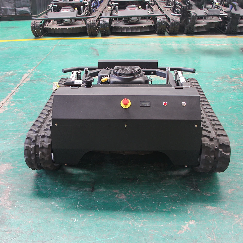 Crawler Mower for Garden Clearance Weeding Wheel Lawn Mower4-Stroke Industrial New Small Multi-Function Remote Control