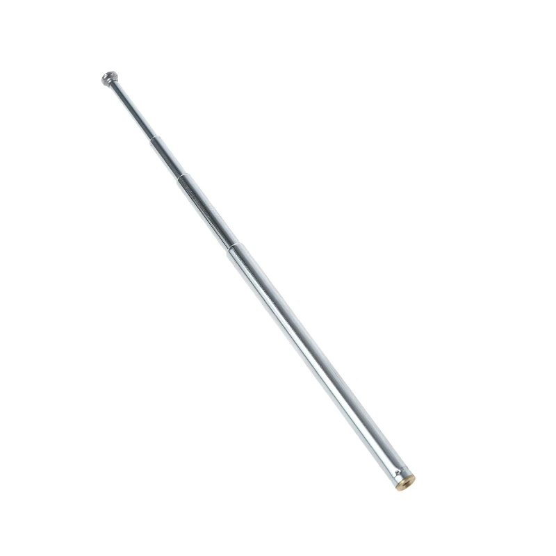 Radio Antenna 5 Section Telescopic Aerial Connector 80mm Length For TV Radio Cable Extend Adapter Connectors