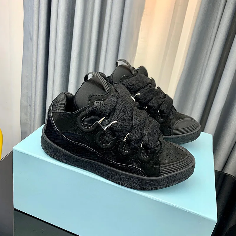 Fashionable bread shoe thick soled lace up dad shoe German training shoes casual sports shoes 2