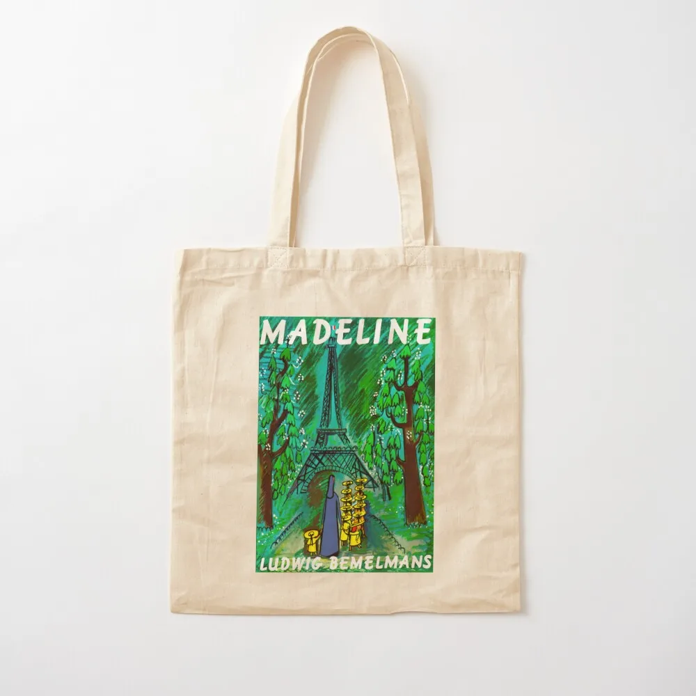 

Madeline Vintage Children's Book Cover Tote Bag bags woman 2025 reusable shopping bag custom canvas bag Canvas Tote