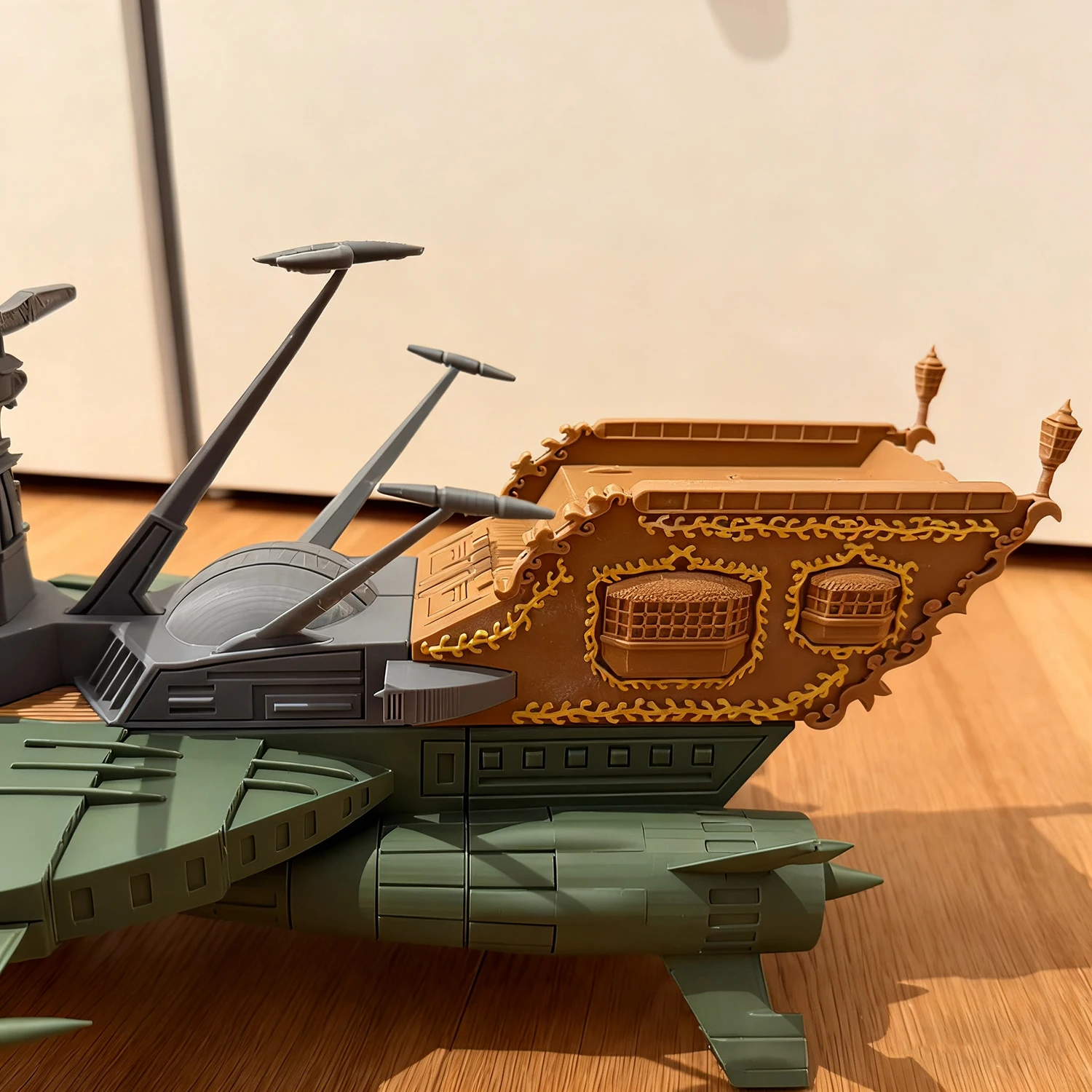 70cm 아카디아 우주 해적선 조립 모델, 정교하게 제작된 3D 프린팅 형성선박 정적 모델 키트 선박 장난감