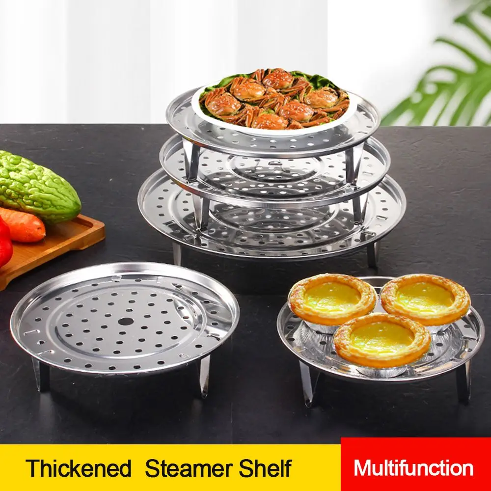 Durable Steamer Stainless Steel Basket Egg Steamer Rack Set Kitchen Dining Tray Stand Accessories Kitchen Tools