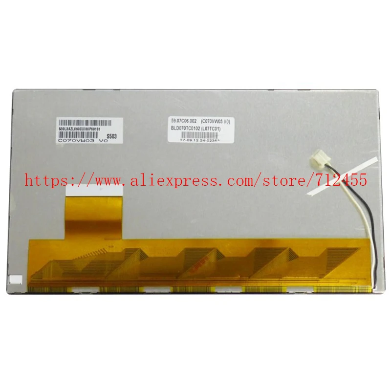 C070VW03 V0  7inch Lcd screen display touch panel digitizer
