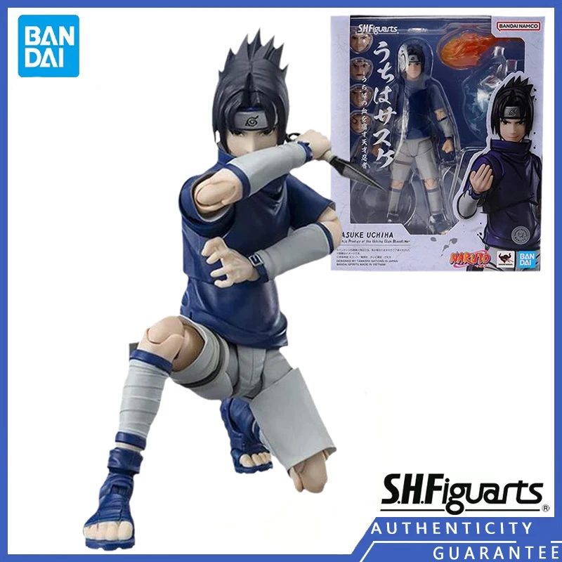 

[In stock] Bandai S.H. Figuarts SHF 13.5CM Naruto Uchiha Sasuke Genius Ninja Anime Figures Movable Model Gift Toys for Men