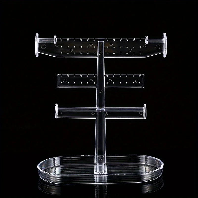 Creative Jewelry Rack With Tray Base