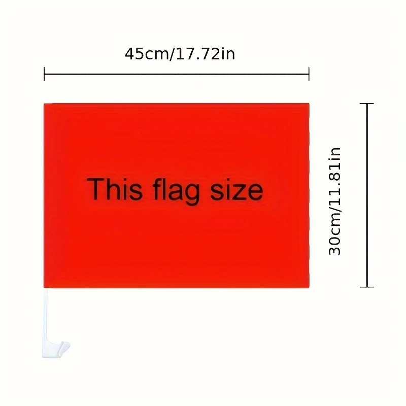1pc Custom Car Flag Design Your Own Car Flags Customized Flags Banners, 30x45cm Print Your Own Logo/ Design/ Words for Car Decor